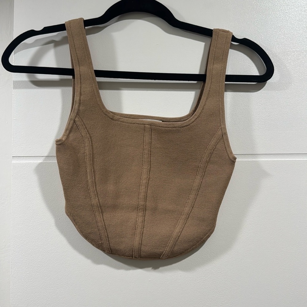 Aritzia Babaton Sculpt Knit Bustier Tank XS